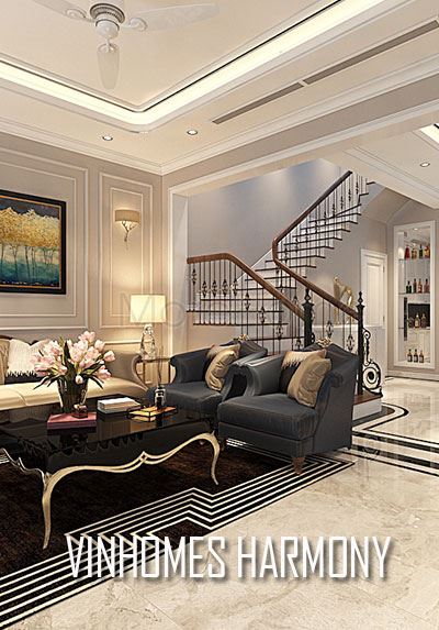 Thiết kế nội thất biệt thự Vinhomes Riverside The Harmony - anh Quang Anh